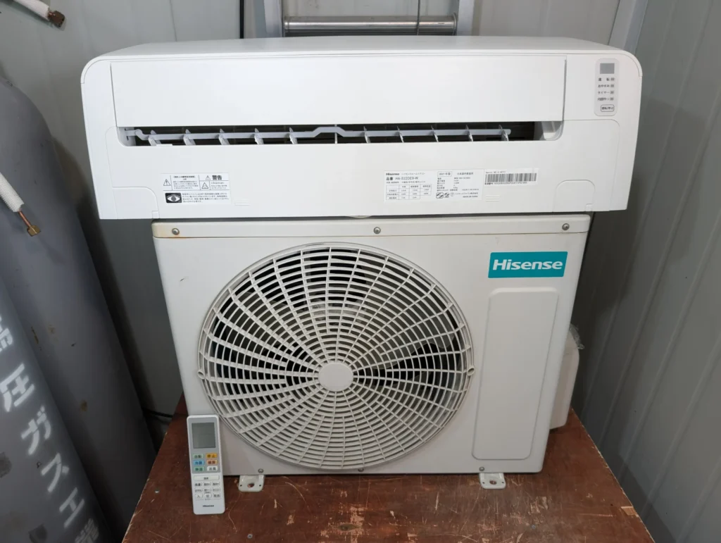 【7.1000】Hisense 中古エアコン（HA-S22DE9） 画像1